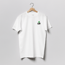 Load image into Gallery viewer, LIV - Logo &amp; Neck Men&#39;s T-shirt White
